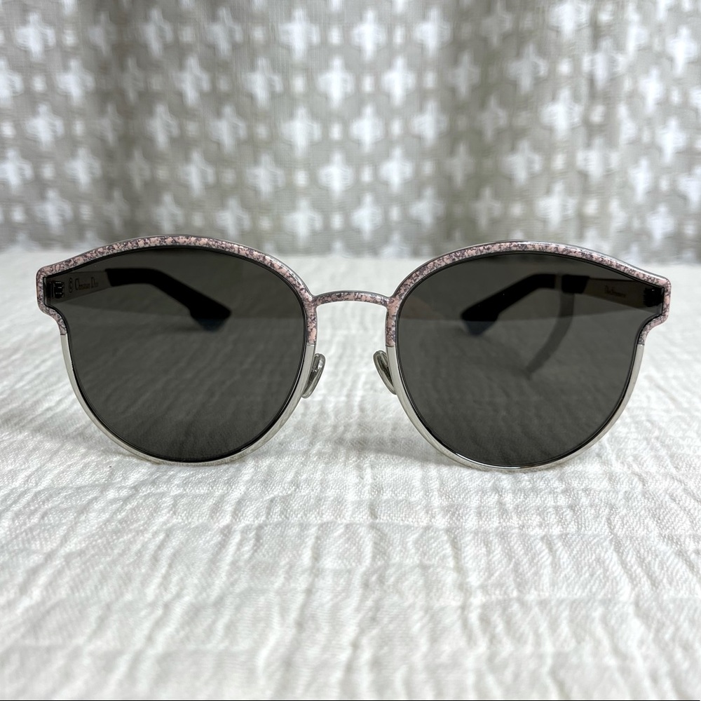 CHRISTIAN DIOR Sunglasses Marble Silver w/case NWT - Picture 9 of 16